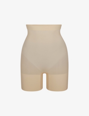 SKIMS: Everyday Sculpt mid-thigh high-rise stretch-woven shorts