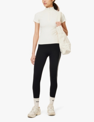 ADANOLA: Ultimate zip-up stretch-jersey top