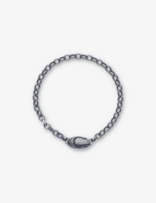La Maison Couture Womens Silver Biiju Shadow Rhodium-coated Sterling-silver Chain Bracelet