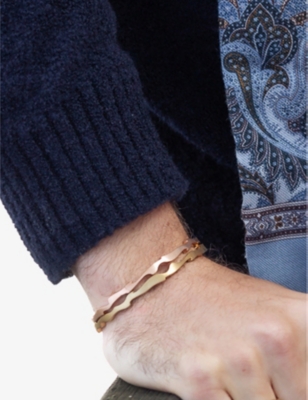 LA MAISON COUTURE: Biiju Sunset 18ct Rose Gold-Plated Sterling-Silver Cuff Bracelet