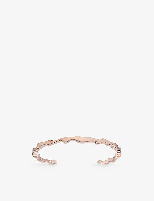 LA MAISON COUTURE: Biiju Sunset 18ct rose gold-plated sterling-silver cuff bracelet