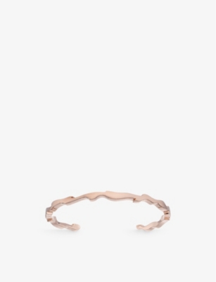 LA MAISON COUTURE: Biiju Sunset 18ct Rose Gold-Plated Sterling-Silver Cuff Bracelet
