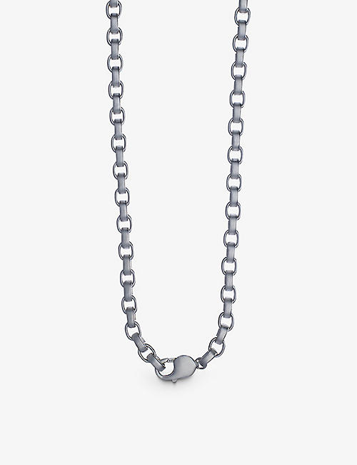 LA MAISON COUTURE: Biiju Frost sterling-silver chain necklace