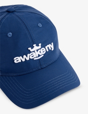 Shop Awake Ny Men's Navy Brand-embroidered Six-panel Shell Cap