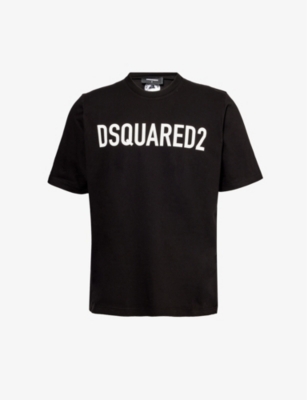 DSQUARED2: Logo-print relaxed-fit cotton-jersey T-shirt