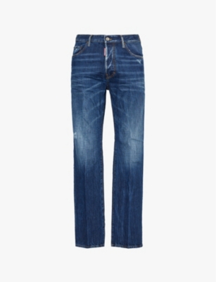 DSQUARED2: 642 regular-fit tapered-leg jeans