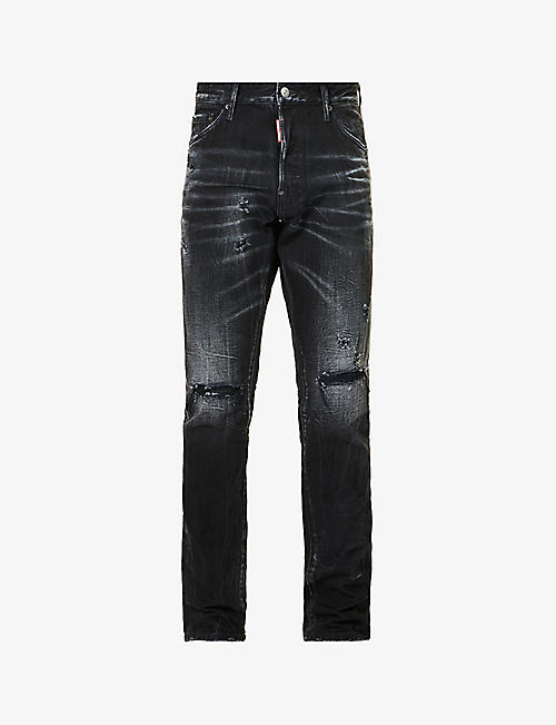 DSQUARED2: Cool Guy regular-fit tapered-leg denim jeans