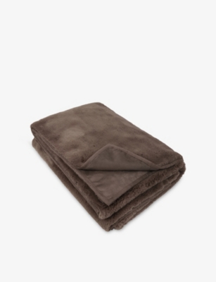 THE WHITE COMPANY: Super Soft Large Faux-Fur Throw