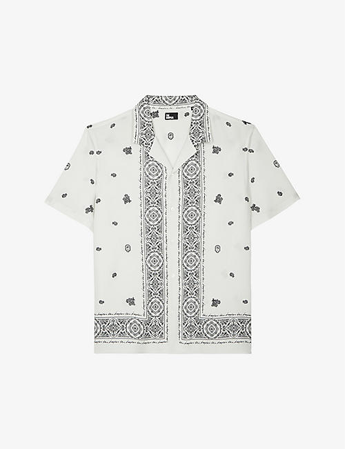 THE KOOPLES: Paisley-print short-sleeve woven shirt