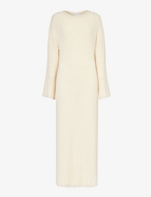 PRETTY LAVISH: Eleanor ribbed knitted maxi dress