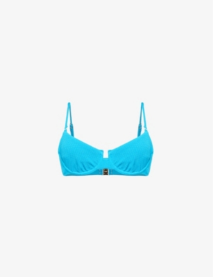 Seafolly Womens Turquoise Sea Dive Underwired Bikini Top