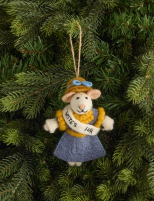 SELFRIDGES EDIT: Emmeline The Mouse Felt Christmas Decoration