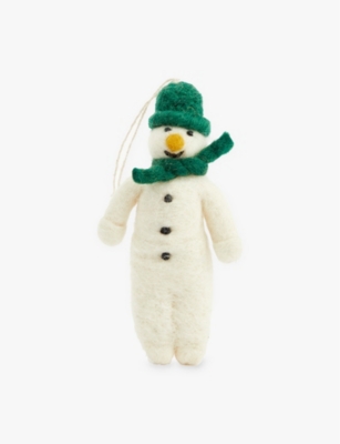 SELFRIDGES EDIT: Mr Snowman Wool Christmas Decoration