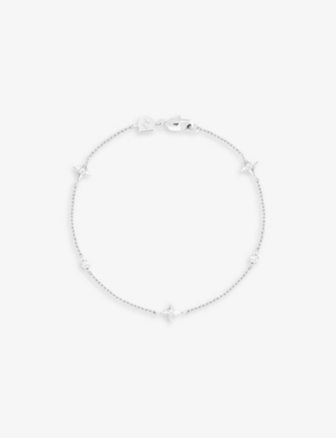 ASTRID & MIYU: Cosmic Star Charm rhodium-plated recycled sterling-silver and cubic zirconia bracelet