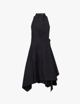 PROENZA SCHOULER: Yoko halterneck stretch-cotton midi dress