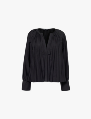 PROENZA SCHOULER: Monica pleated stretch-cotton blouse