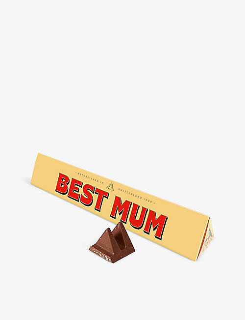 TOBLERONE: Toblerone Best Mum milk chocolate and nougat bar 100g