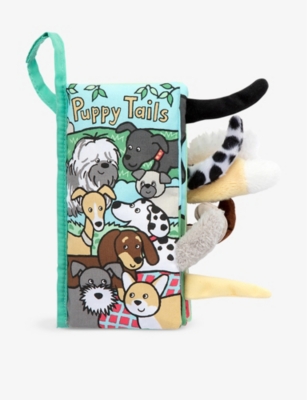 JELLYCAT: Puppy Tails activity book 22cm