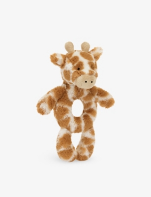 JELLYCAT: Bashful Giraffe faux-fur rattle 18cm