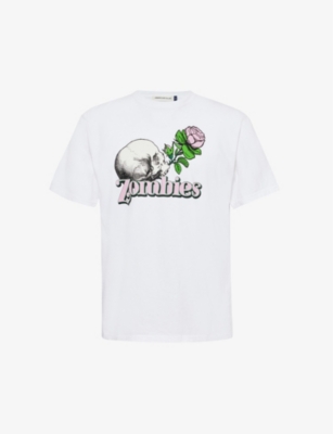 Shop Undercover Men's White Graphic-print Cotton-jersey T-shirt
