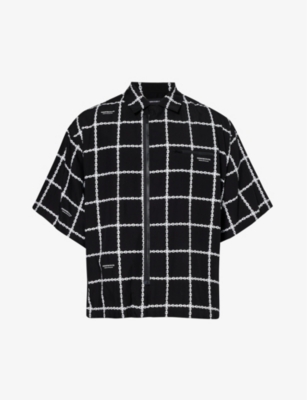 UNDERCOVER: Chain-pattern woven shirt
