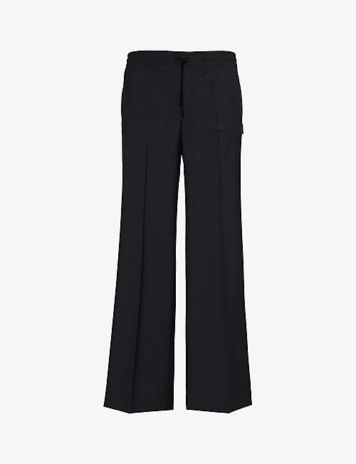 UNDERCOVER: Pressed-crease straight-leg woven-blend trousers