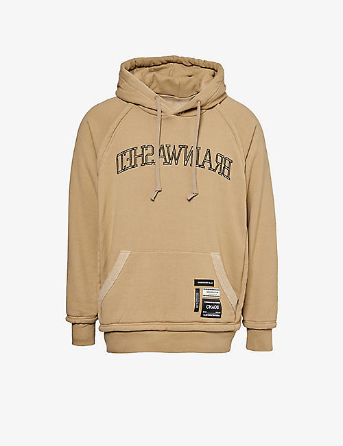 UNDERCOVER: Brainwashed embroidered relaxed-fit cotton-blend hoody