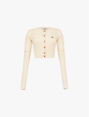 VIVIENNE WESTWOOD: Samantha cropped cotton and cashmere-blend cardigan