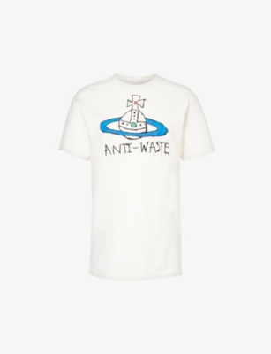 VIVIENNE WESTWOOD: Graphic-print short-sleeved cotton-jersey T-shirt
