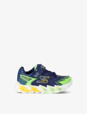 SKECHERS: Kids' Flex Glow Bolt light-up woven low-top trainers