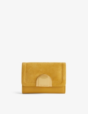 TED BAKER: Imperia lock-embellished small leather purse