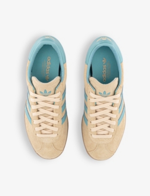 Adidas Originals Womens Gazelle 85 Suede Low-top Trainers Crystal Sand  Easy Mint In Crystal Sand  Easy Mint