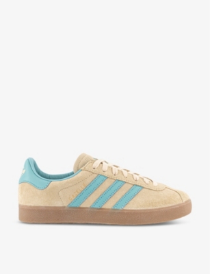 Adidas Originals Womens Gazelle 85 Suede Low-top Trainers Crystal Sand  Easy Mint In Crystal Sand  Easy Mint