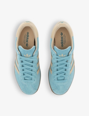 Shop Adidas Originals Adidas Womens Easy Mint Crystal Sand Gazelle 85 Suede Low-top Trainers In Easy Mint  Crystal Sand