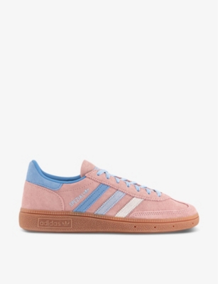 Shop Adidas Originals Adidas Women's Semi Pink Spark Light Bl Handball Spezial Suede Low-top Trainers