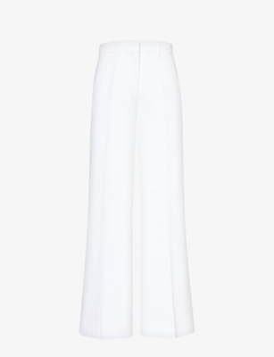 Shop Me And Em Women's Fresh White Tux Wide-leg Mid-rise Stretch-woven Trousers