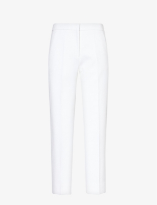 Shop Me And Em Women's Fresh White Tux Slim-leg Mid-rise Stretch-woven Trousers
