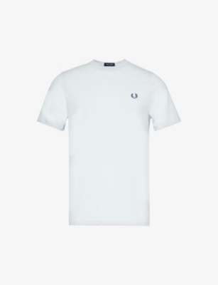FRED PERRY: Ringer logo-embroidered cotton-jersey T-shirt