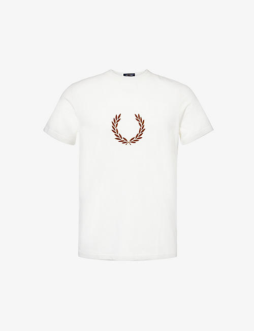 FRED PERRY: Ringer logo-embellished cotton-jersey T-shirt