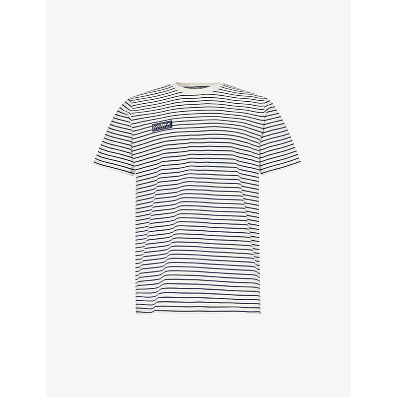 Shop Adidas Statement Men's Chalk White Lytham Brand-appliqué Stretch-cotton T-shirt