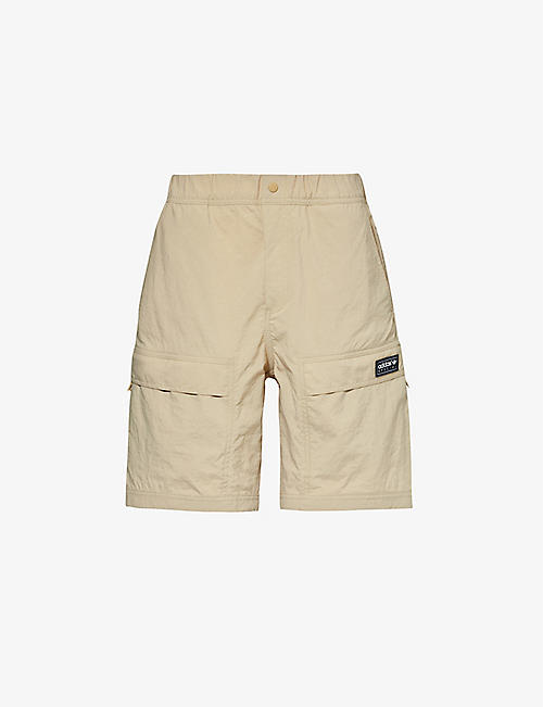 ADIDAS STATEMENT: Rossendale brand-appliqué woven shorts