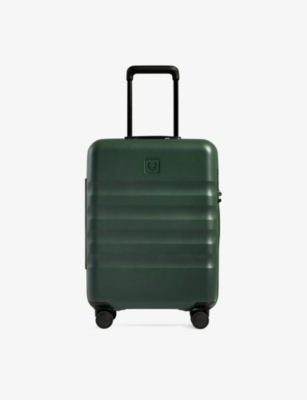 Shop Antler Green Icon Stripe Cabin Hard-shell Polycarbonate Suitcase 55cm