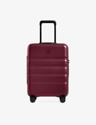 Shop Antler Heather Purple Icon Stripe Cabin Hard-shell Polycarbonate Suitcase 55cm