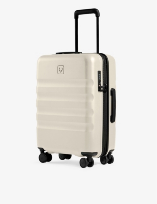 ANTLER TAUPE ICON STRIPE SHELL FOUR-WHEELED CABIN SUITCASE 55CM 