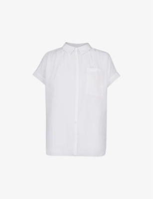 WHISTLES: Nicola patch-pocket woven blouse