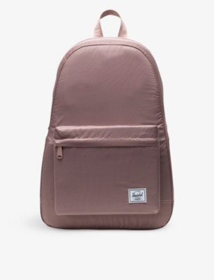 HERSCHEL SUPPLY CO WOMENS ROME RECYCLED-POLYESTER PACKABLE BACKPACK ASH ROSE 