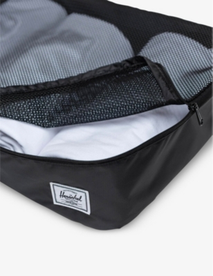 Shop Herschel Supply Co Black Kyoto Recycled-polyester Packing Cubes Set Of Four