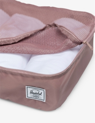 Herschel Supply Co Ash Rose Kyoto Recycled-polyester Packing Cubes Set Of Four In Ash Rose