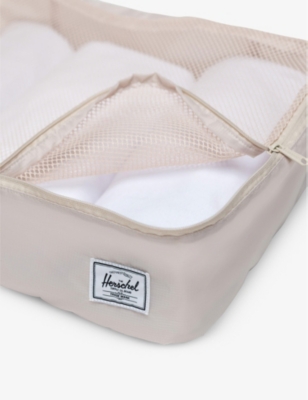 Herschel Supply Co Moonbeam Kyoto Recycled-polyester Packing Cubes Set Of Four In Moonbeam