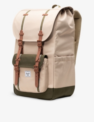 Shop Herschel Supply Co Women's Twill/ivy Green Little America Recycled-polyester Backpack
